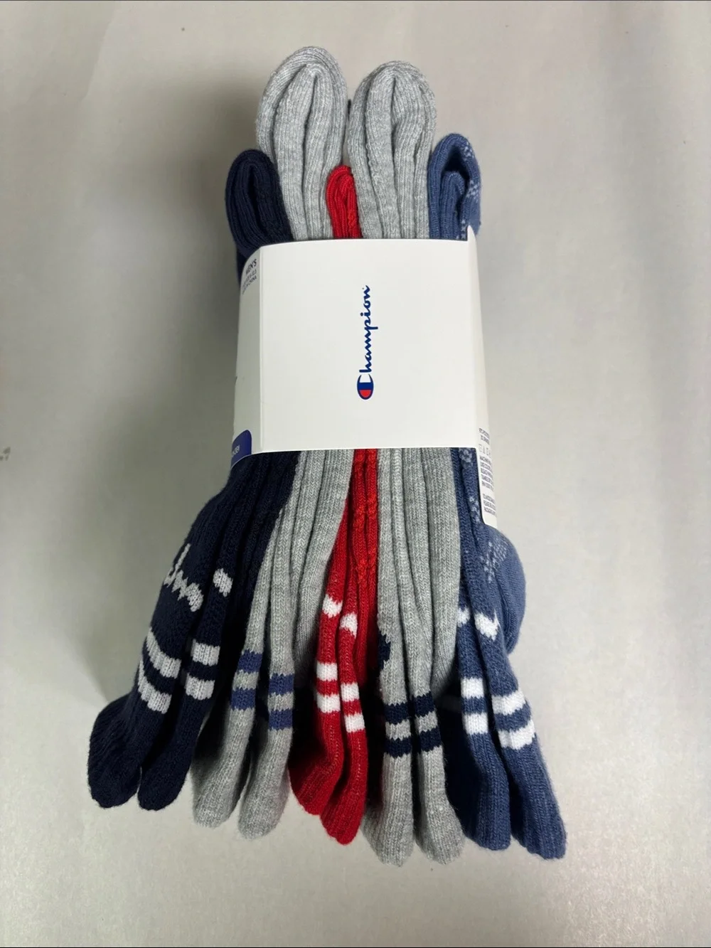 New Champion Socks Men’s 5 Pair Performance Crew Sock Athletic Casual Activewear